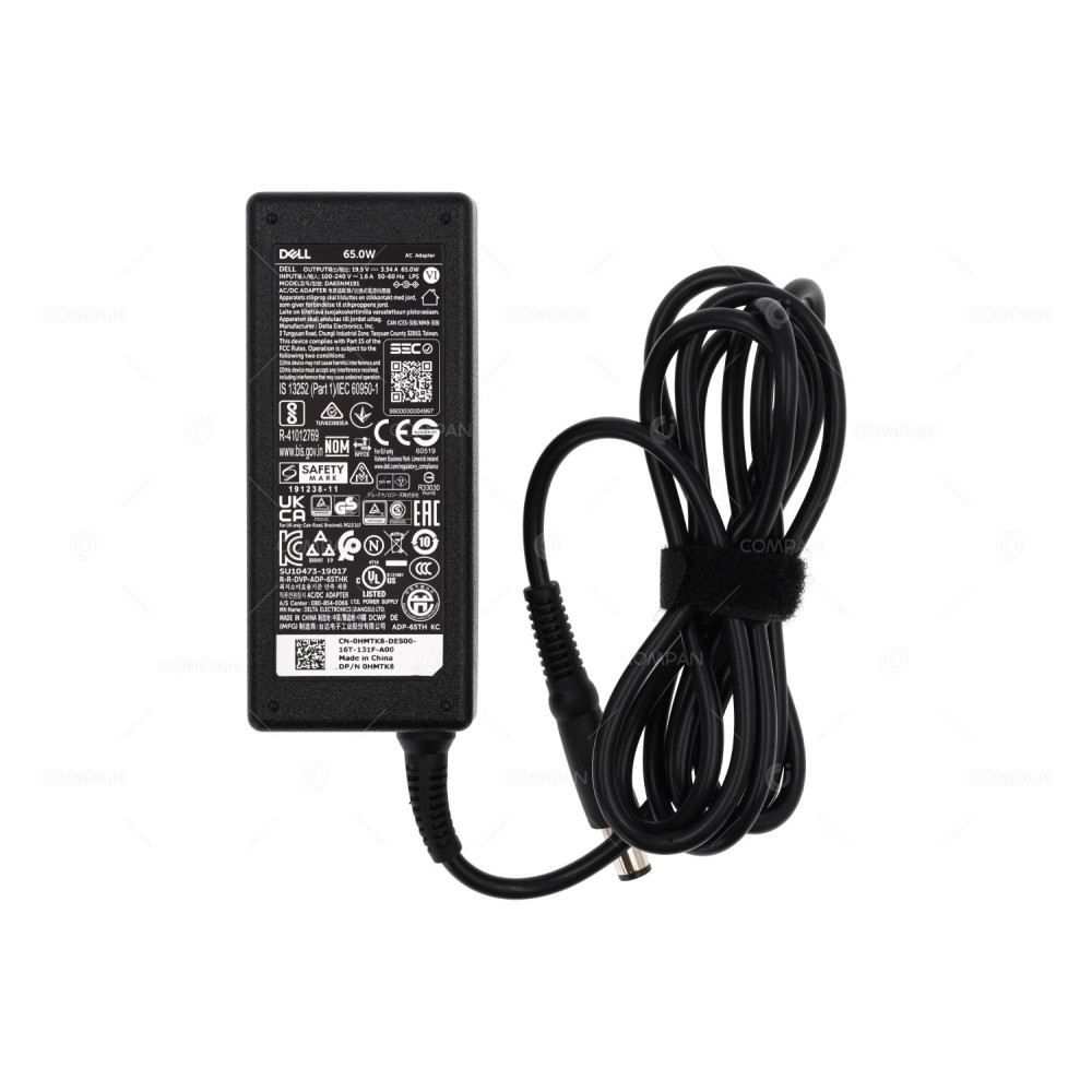 HMTK8 DELL DA65NM191 65W 19.5V 3.34A AC/DC ADAPTER FOR LAPTOPS 0HMTK8, DA65NM191